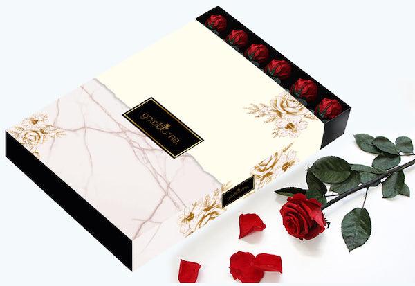 StemElegance Luxe - Das langstielige Rosen Set (5 Stk.) - Goldblume 