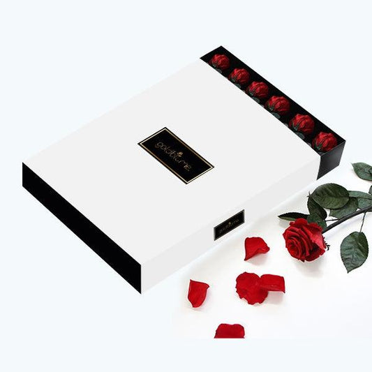 StemElegance Luxe - Das langstielige Rosen Set (5 Stk.) - Goldblume 